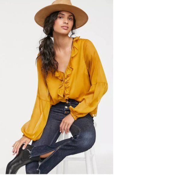 Anthropologie AUBERTA RUFFLED BLOUSE NEW WITH TAG - Picture 1 of 6